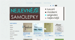 Desktop Screenshot of nejlevnejsisamolepky.cz