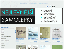 Tablet Screenshot of nejlevnejsisamolepky.cz